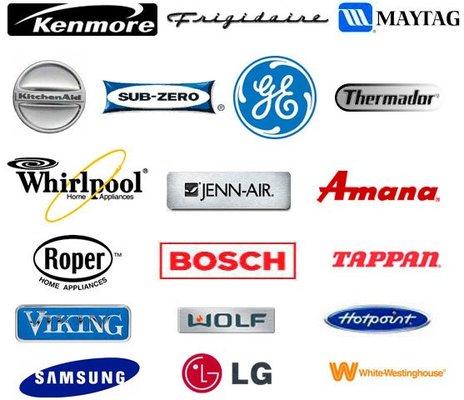 Some of the brands we service (incomplete list)