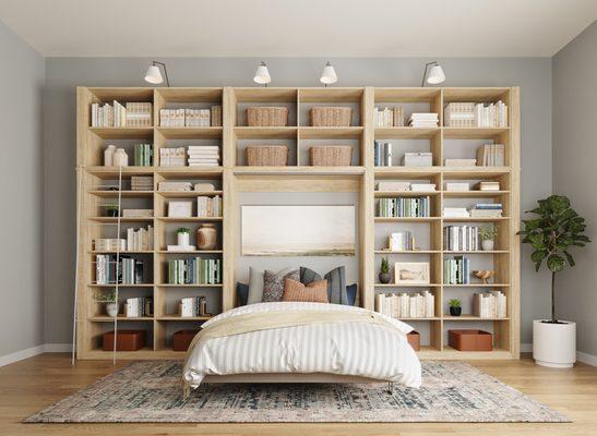 Custom Murphy bed design.