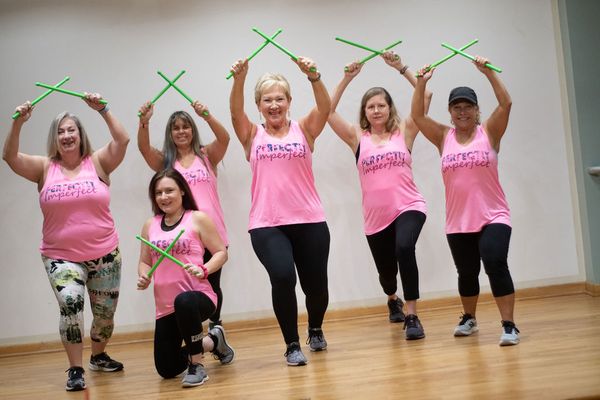 POUND (cardio drumming) with the PAC - Don't they look so cute!