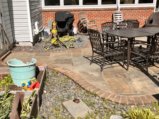 Patio Floor (Damascus, MD) BEFORE