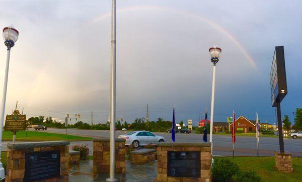 Rainbow over Memorial