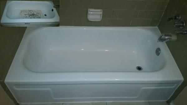 Does your bathtub look old and moldy? We can help! Bathcrest make your old tub like new again.