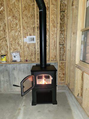 Inglenook Installation, Wood Burning Quadra-Fire Stove