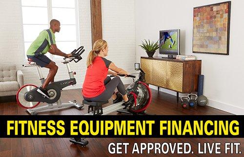 Fitness equipment: treadmills, ellipticals, home gyms and more with low monthly payment options.