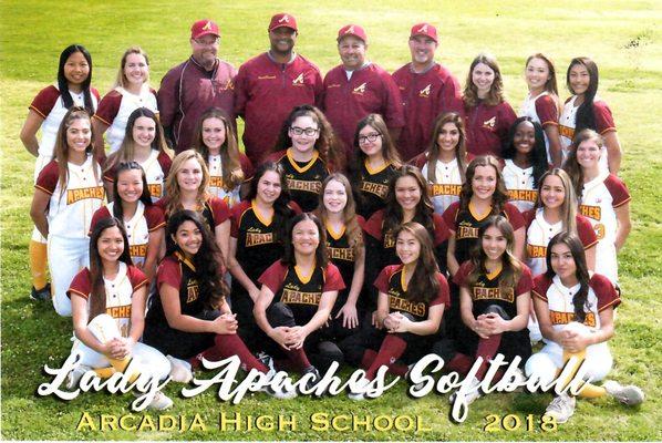 Supported Lady Apache Varsity 2018