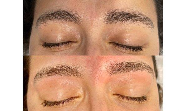 Brow Shaping Before and After