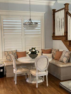 Custom designed breakfast nook