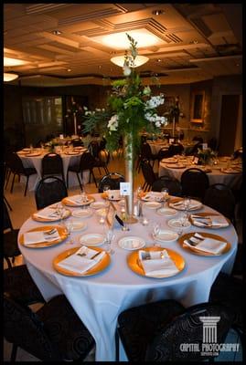 The newly-redesigned Event Center can seat up to 200 guests in style.