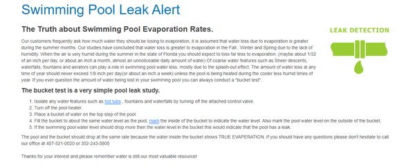 Leak Detection