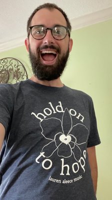 Hold on to hope shirt for lauren aleece music