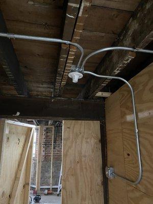 Updating from flexible to electrical conduit