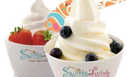 Swirls and Twirls Frozen Yogurt