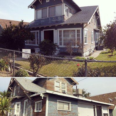 Old redwood house. Full restoration in progress.