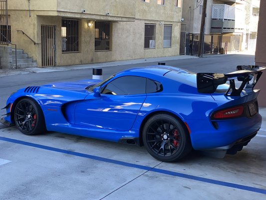 Dodge Viper received 5% front windows with Nano Ceramic film