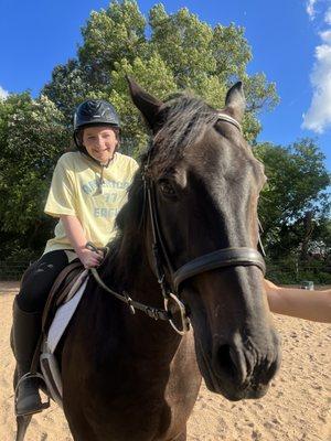 My daughter with Boomer