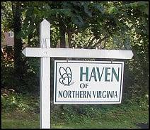 Sign for Haven in front of Hope Lutheran Church in Annandale - note the group meets in the annex behind the church parking lot.