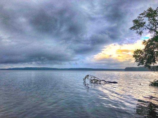 Stormy day on the lake