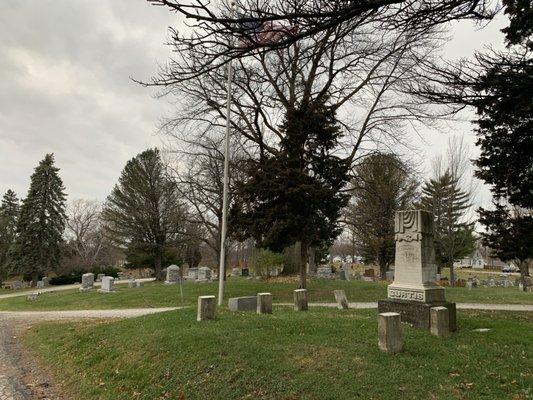 Old, small, interesting cemetery