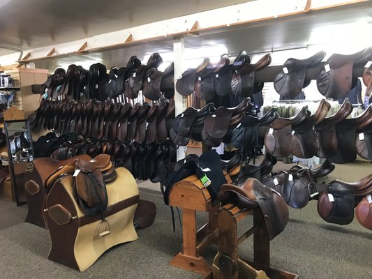 Full selection of english and western saddles