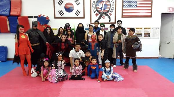 That's a halloween party, instructors & kids together.