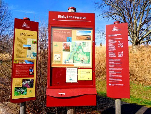 Binky Lee Preserve -- entrance (ALL NATURAL LANDS PRESERVES OPEN during COVID-19 crisis, except Stoneleigh)