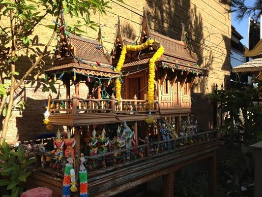 Traditional Thai Spirit house.