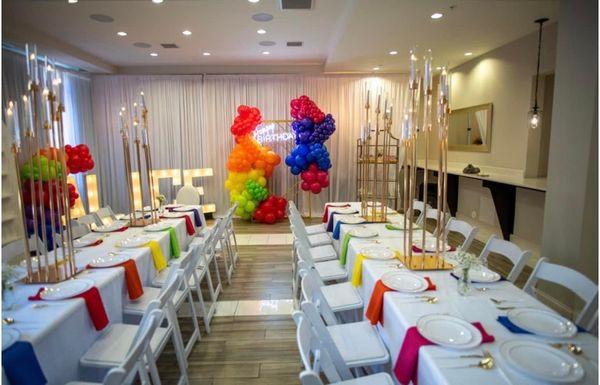 Full design and decor with balloon installation