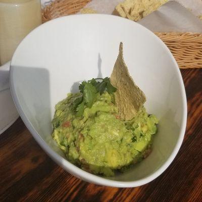 Guac & Chips. Made fresh daily.