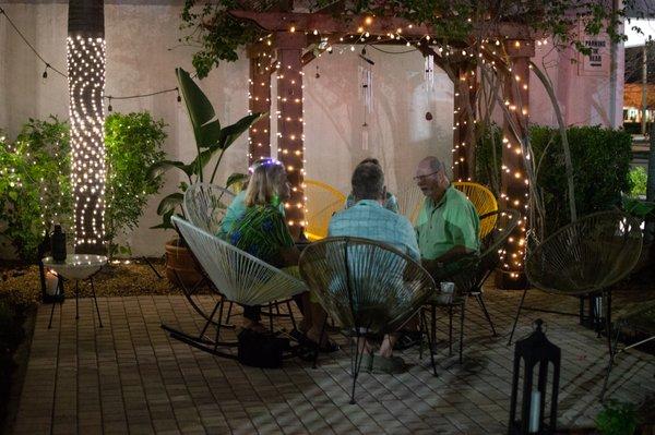 Outdoor Lounging in the Herb Garden