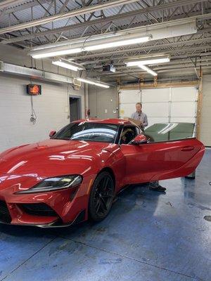 Toyota Supra 20% tint all around