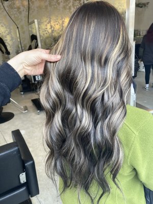 Brunette balayage by Rachel