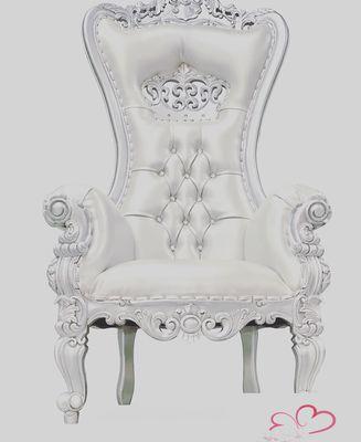 Silver on Silver Throne Chair