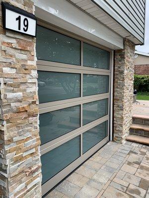 Beautiful Aluminum door with frosted glass