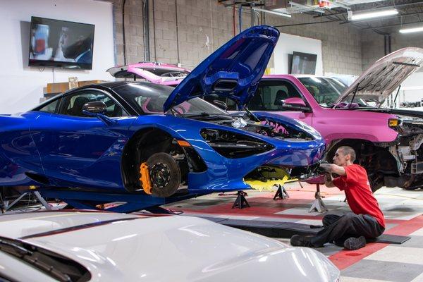 Taste the Rainbow! McLaren 720S in for Full PPF and K40 Radar Laser system