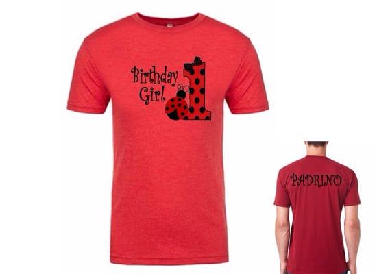 Create your own birthday giveaway shirts