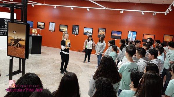 School tours at our SpaceX exhibit