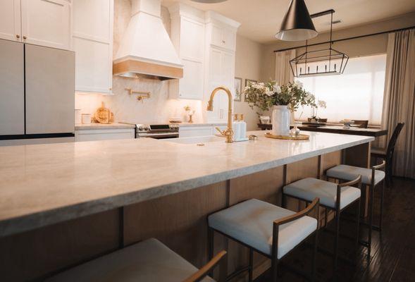 Kitchen island view