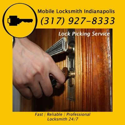 Lock picking service. If you need advice on door locks, please call us (317) 927-8333 and our residential locksmiths will hel...