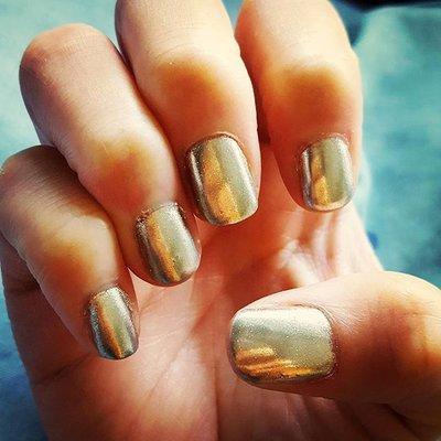 Stunning chrome nails