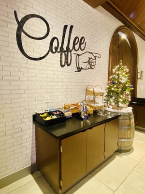 Coffee bar inside the "Market Place" cafe inside the Gaylord Resort