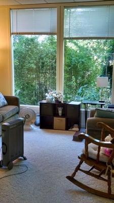 Cozy office overlooking Soquel Creek.