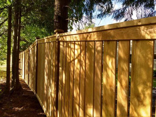 Full panel picket fence in Lake Tapps