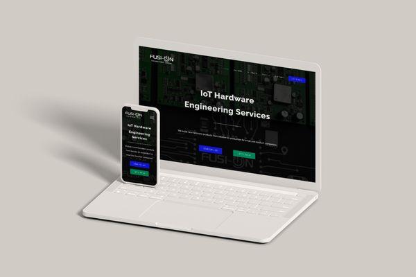Fusion Engineering Group - 1 - Landing page for our client Fusion Engineering Group, an IoT engineering firm!