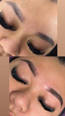 Brow Wax with a Henna Brow Tint