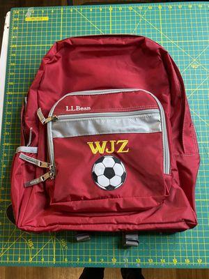 Monogrammed backpack