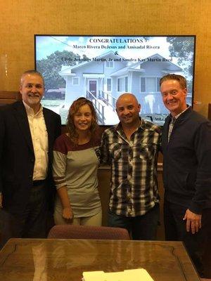 The day we closed on our new home!! -with Taylor Caffey and Brian Stephens