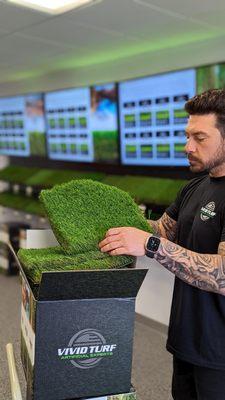 Artificial Turf Samples, Perfect for Contractors Installing Artificial Turf Grass