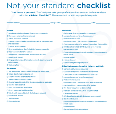 49 point checklist