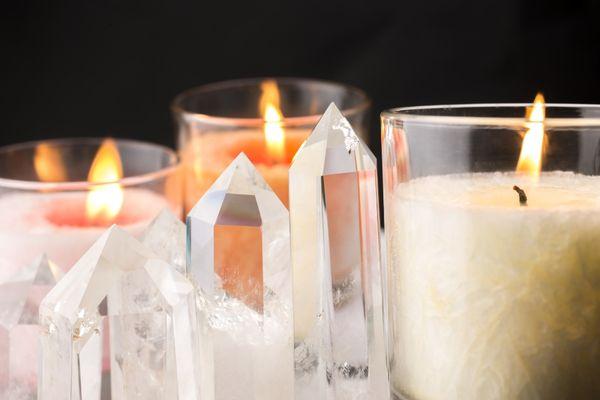 Crystals and candles