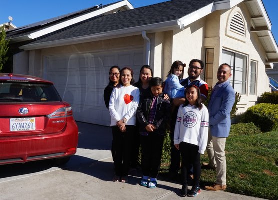 The whole family enjoys the new home